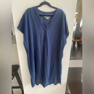 100% Silk Vince Navy Dress